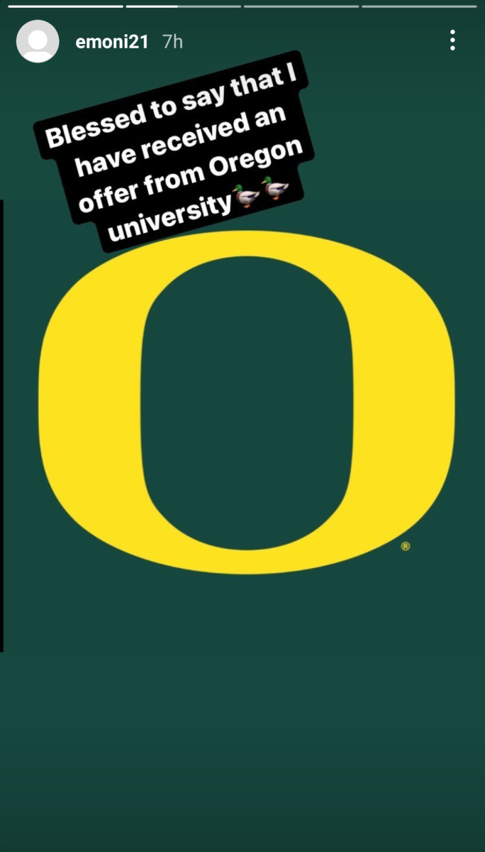 Bates announced an offer from the Ducks hours before placing them in his final 8.